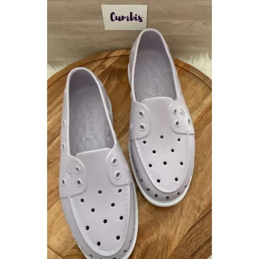 NWOB Sperry Top-Sider Womens A/O Float Boat Shoes Sz 10 Lavender Purple STS87473